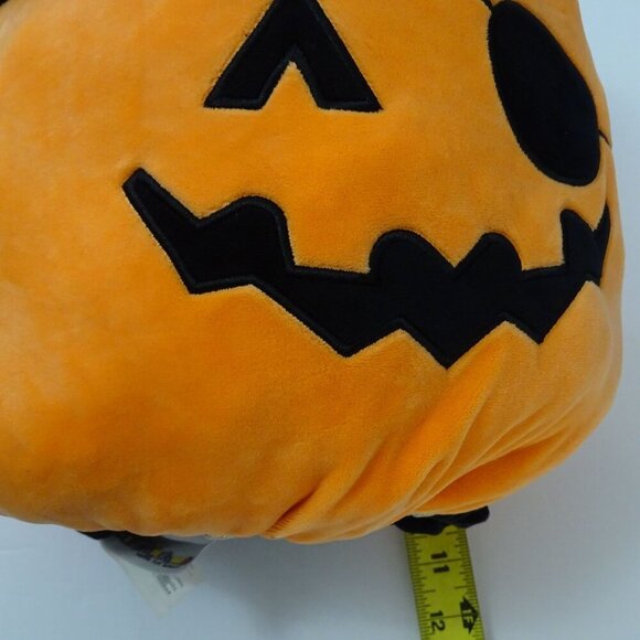 Kellytoy Flipamallows Reversible Halloween Pumpkin/Bat Plush Toy Orange Black - Picture 8 of 9